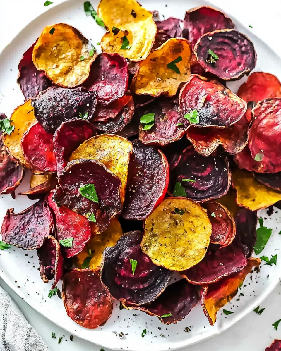 Healthy Baked Beet Chips