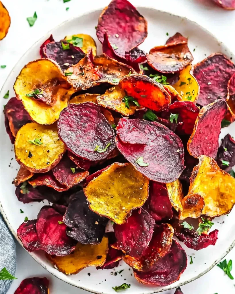 Healthy Baked Beet Chips