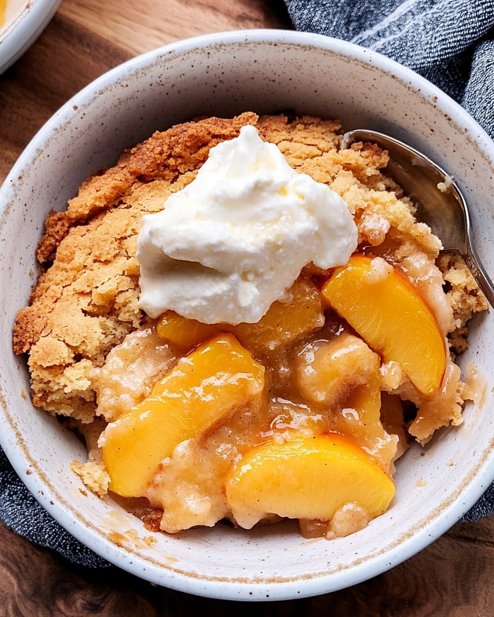 Homemade Peach Cobbler (Bourbon Spiked)