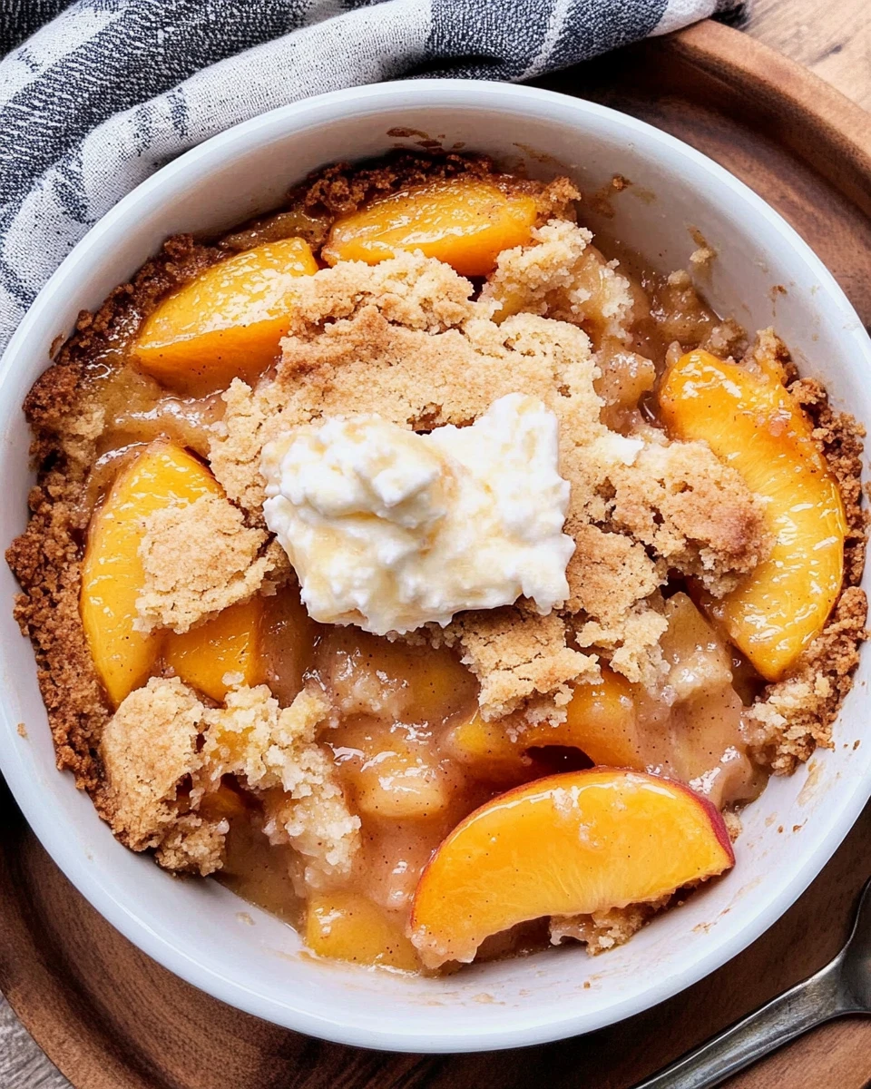 Homemade Peach Cobbler (Bourbon Spiked)