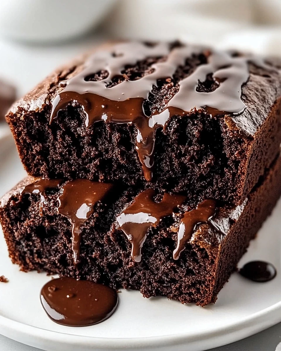 Hot Fudge Brownie Bread