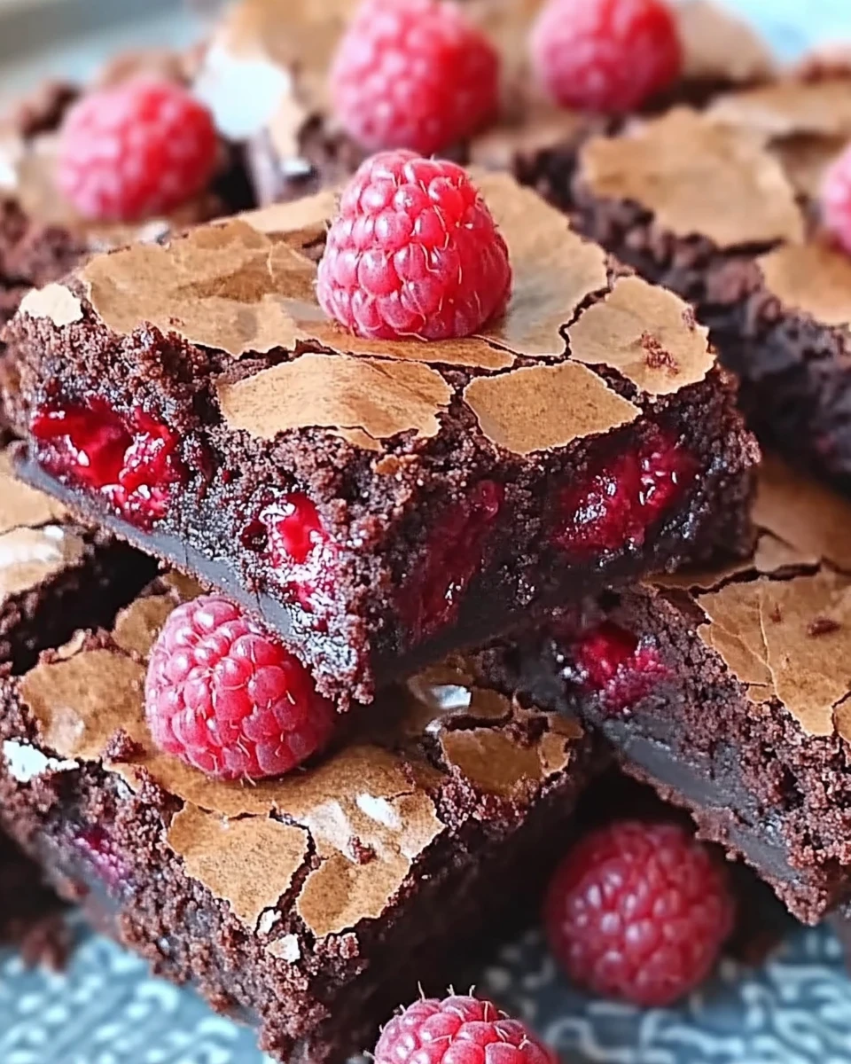 Indulgent Raspberry Brownies