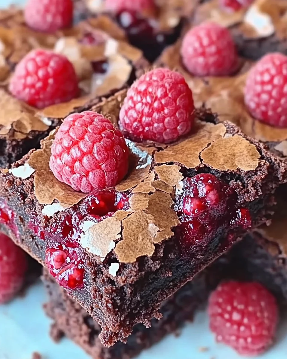 Indulgent Raspberry Brownies