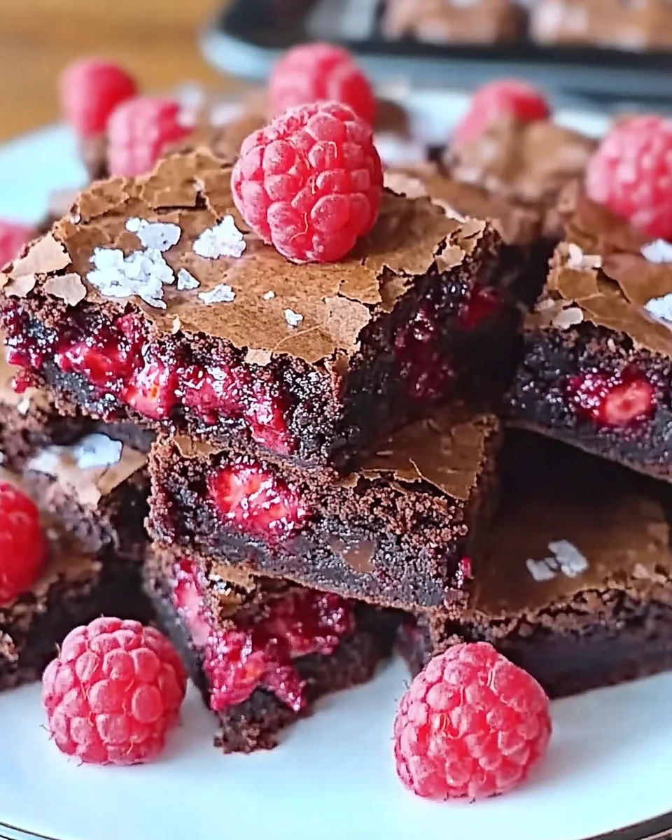 Indulgent Raspberry Brownies