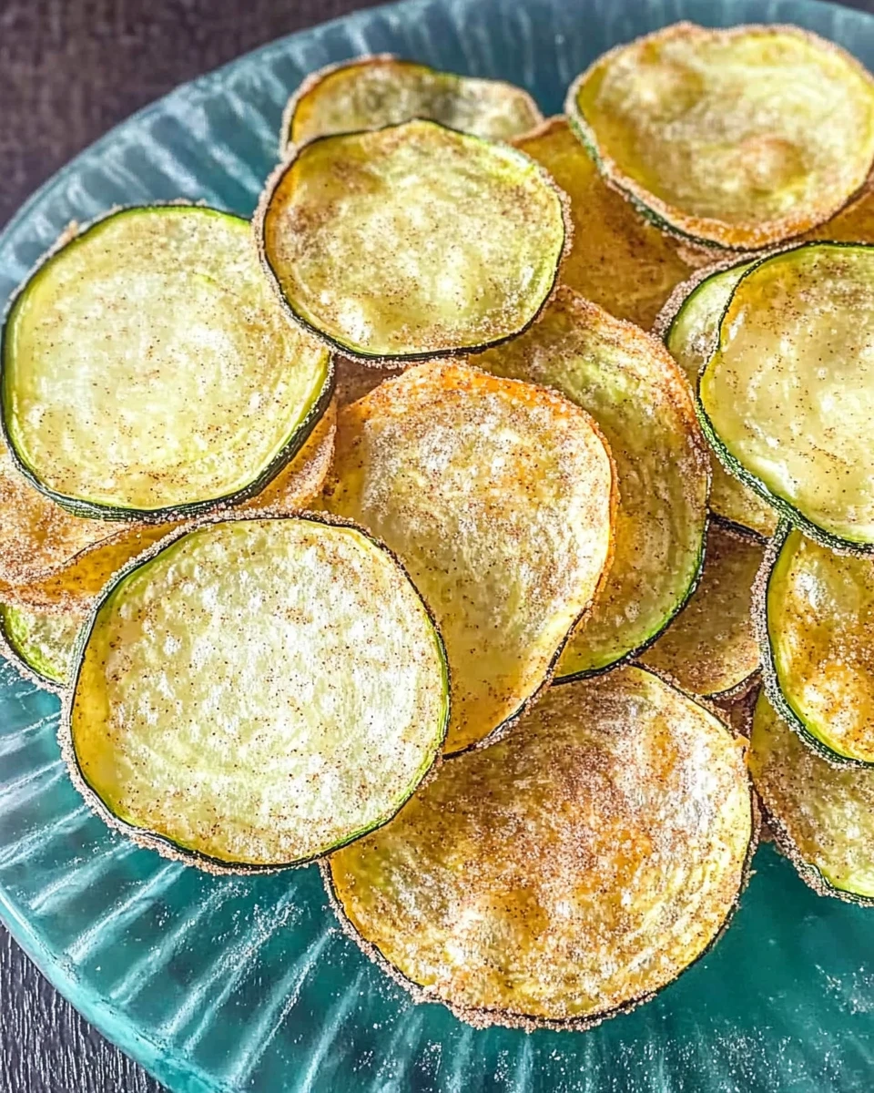 Low Carb Cinnamon Zucchini Chips