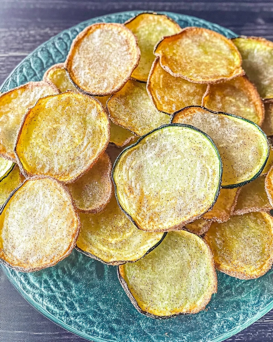 Low Carb Cinnamon Zucchini Chips
