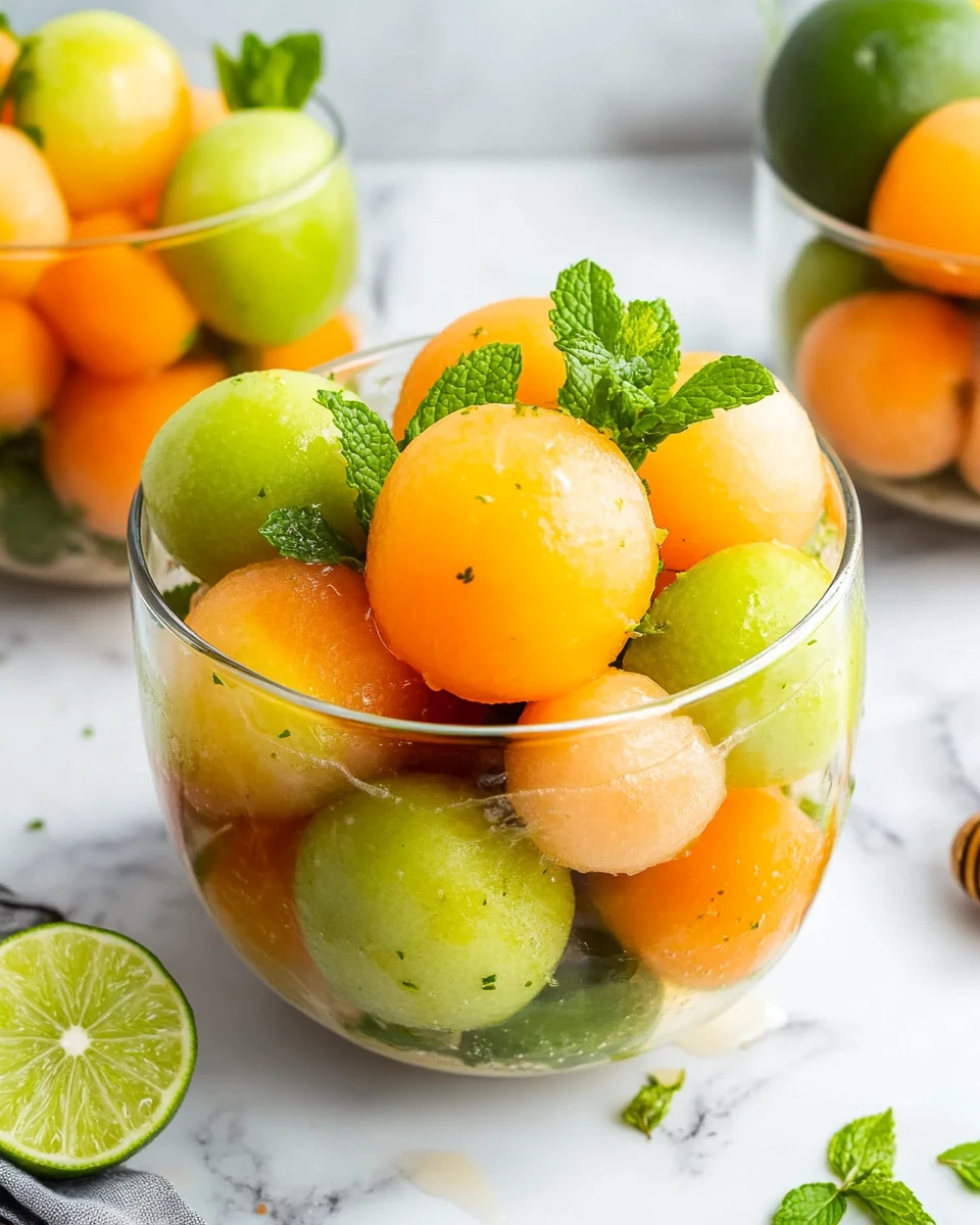 Melon Salad with Honey, Lime, and Mint