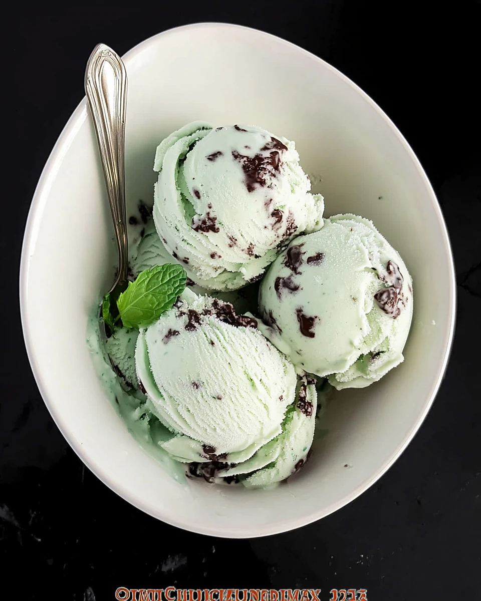 Mint Chocolate Chip Ice Cream
