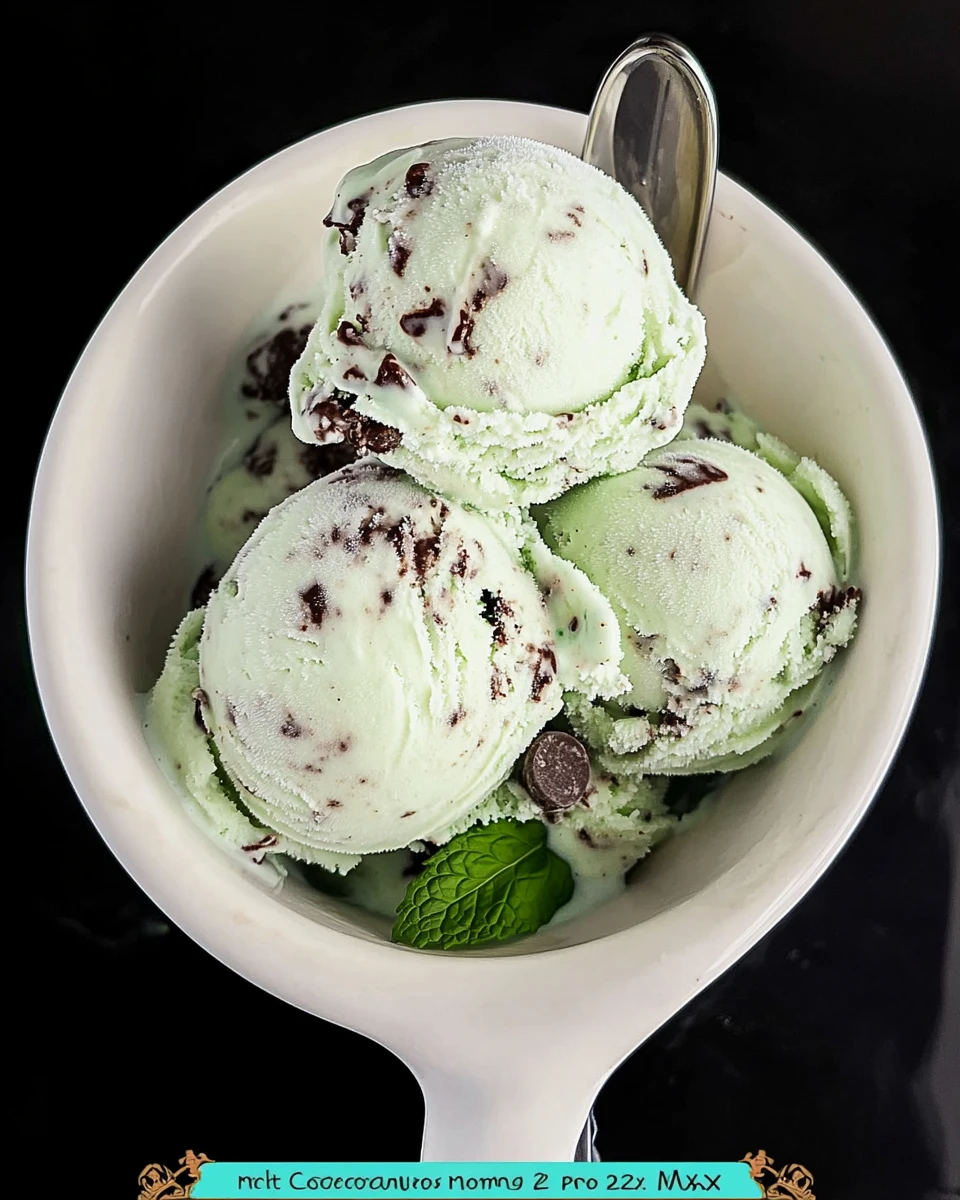 Mint Chocolate Chip Ice Cream