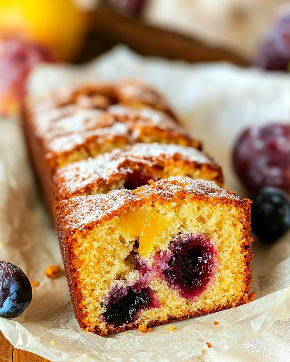 Mixed Fruit Plum Cake