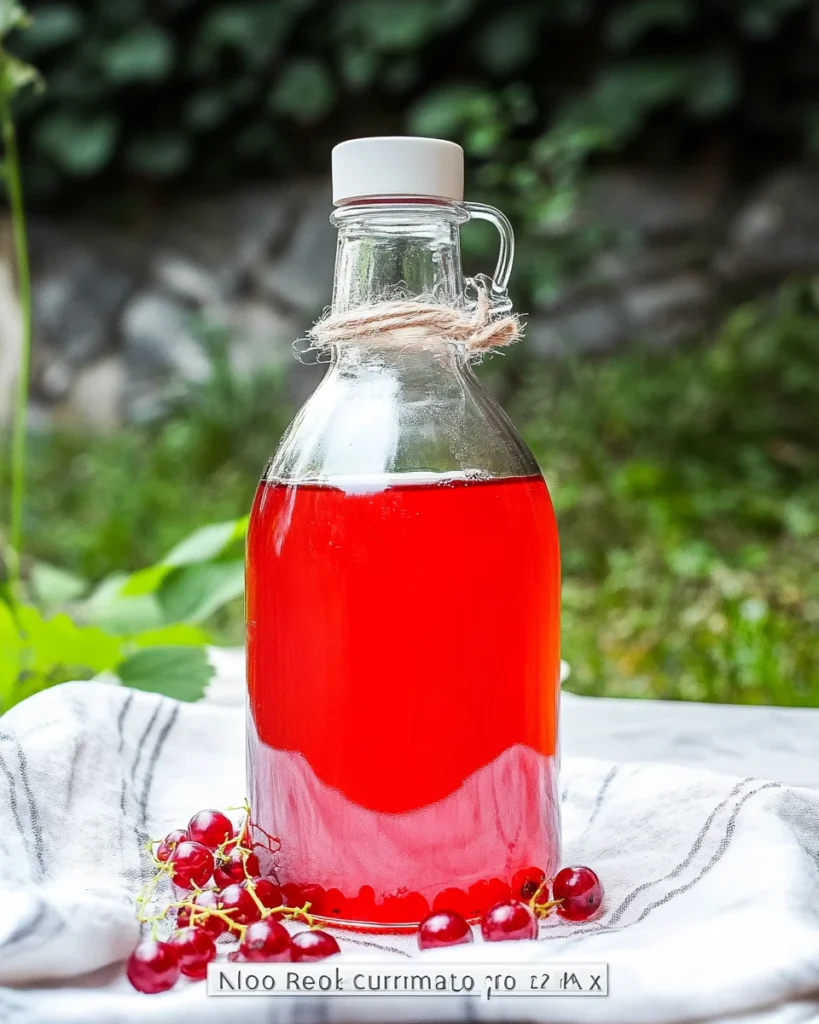 No-Cook Red Currant Syrup