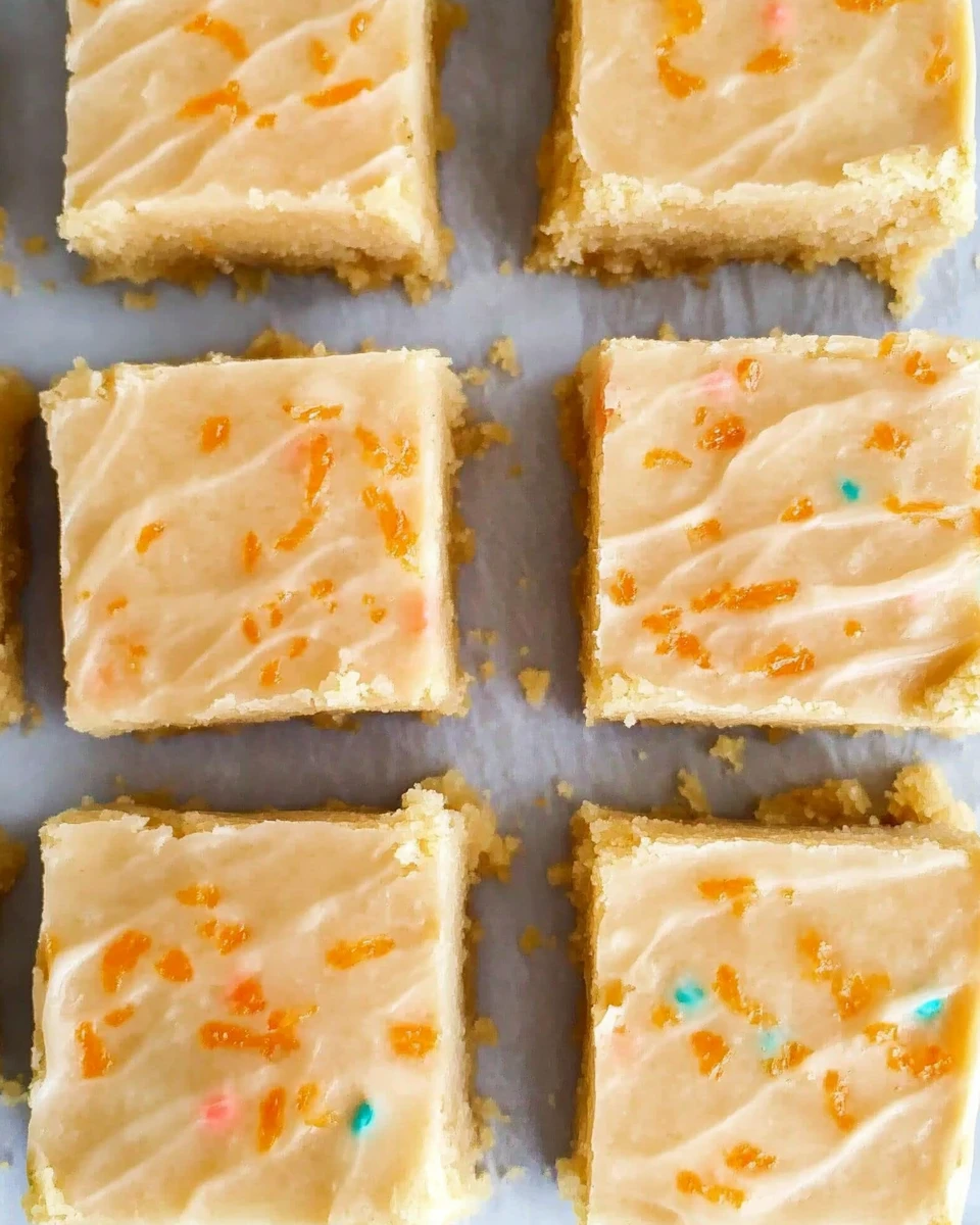 Orange Dreamcicle Sugar Cookie Bars