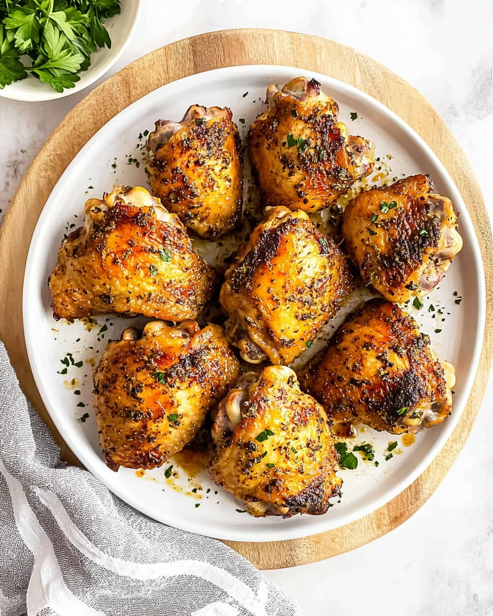 Oven Baked Chicken Thighs