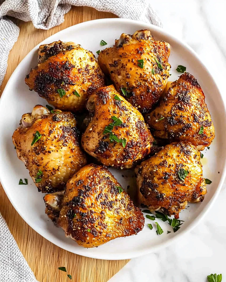 Oven Baked Chicken Thighs
