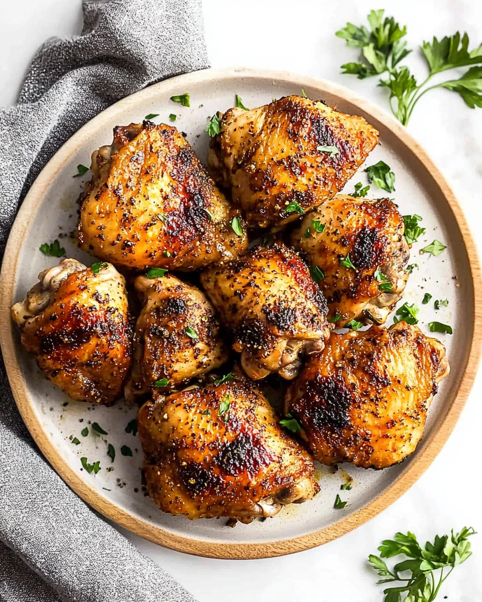 Oven Baked Chicken Thighs