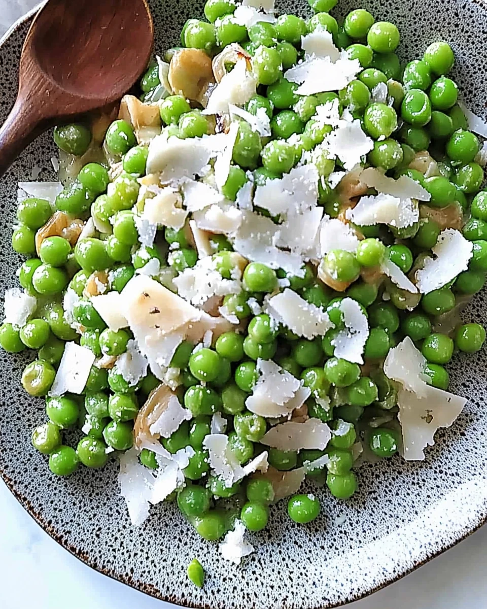 Parmesan Peas and Shallots