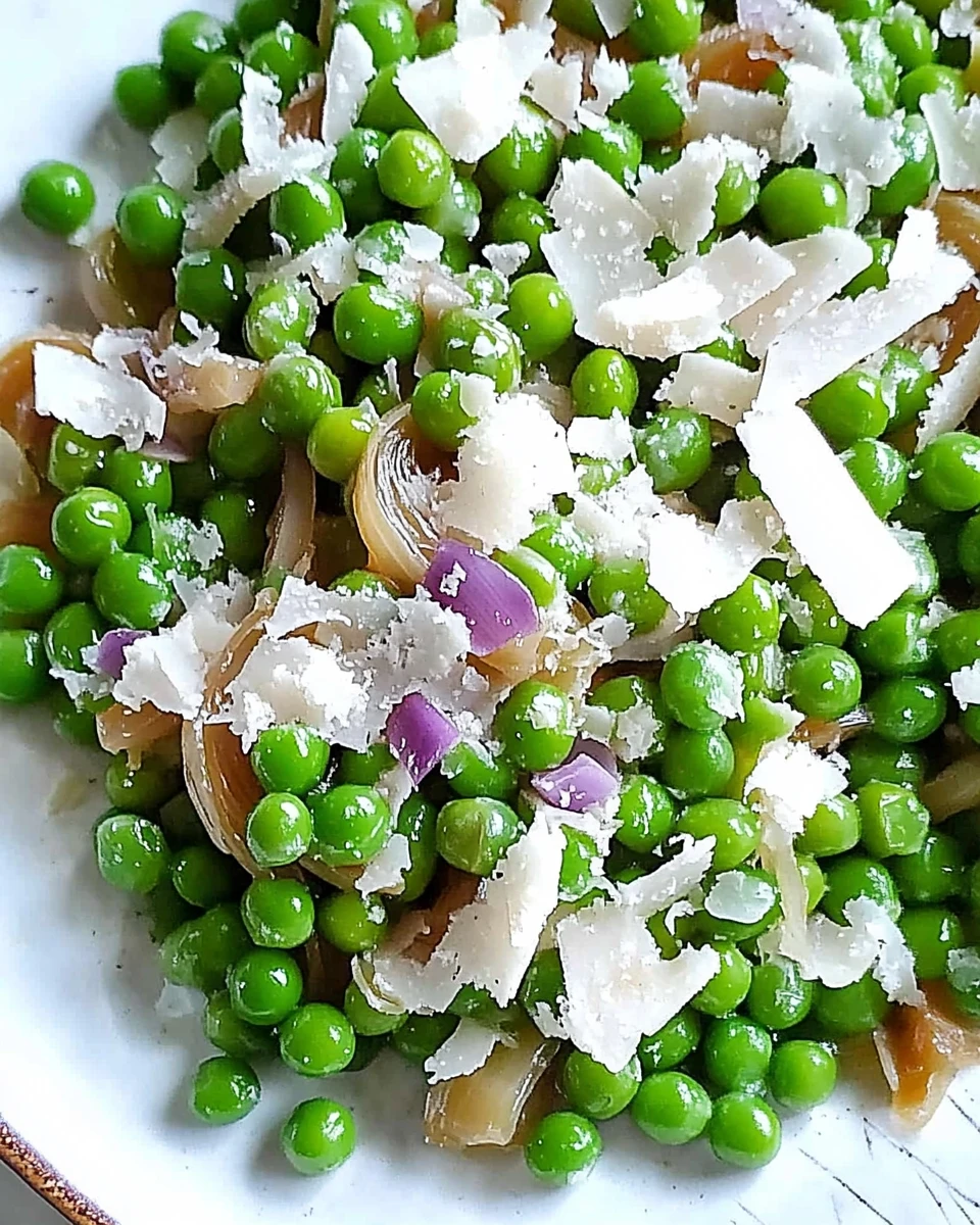 Parmesan Peas and Shallots