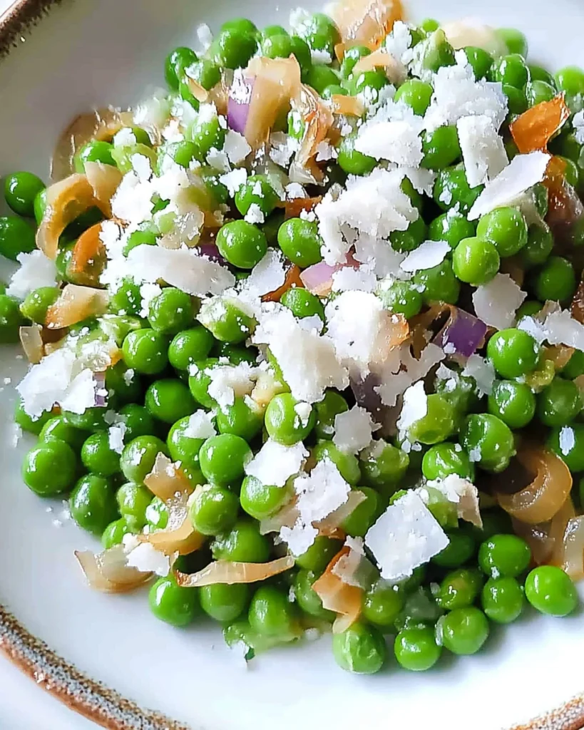 Parmesan Peas and Shallots
