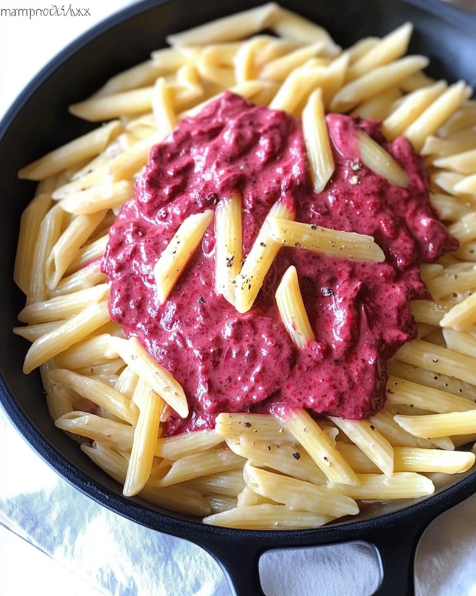 Pasta with Creamy Beet Sauce