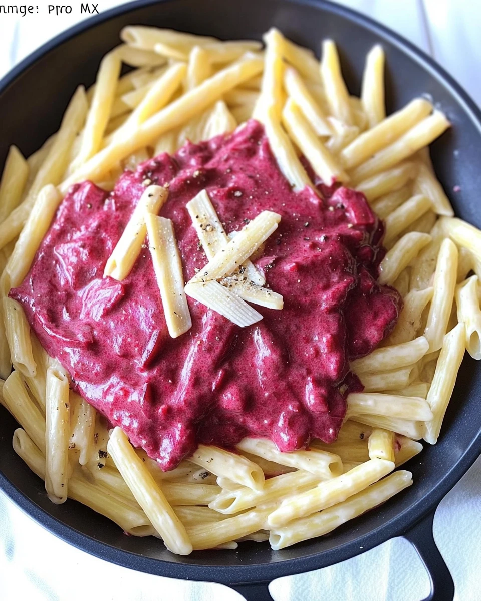 Pasta with Creamy Beet Sauce