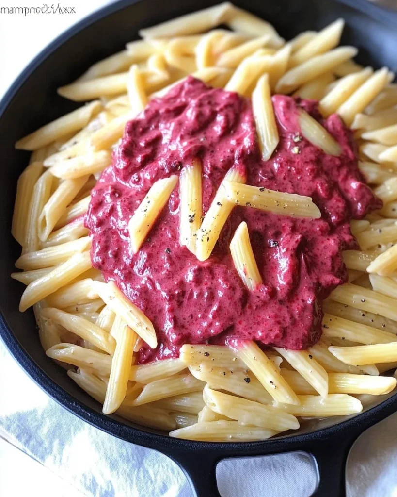 Pasta with Creamy Beet Sauce