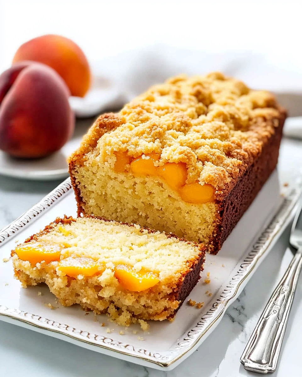 Peach Cobbler Pound Cake