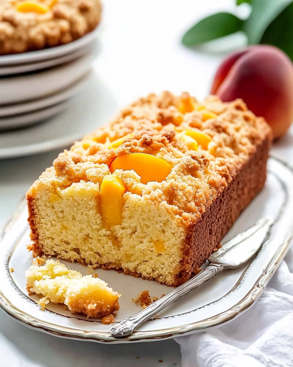 Peach Cobbler Pound Cake