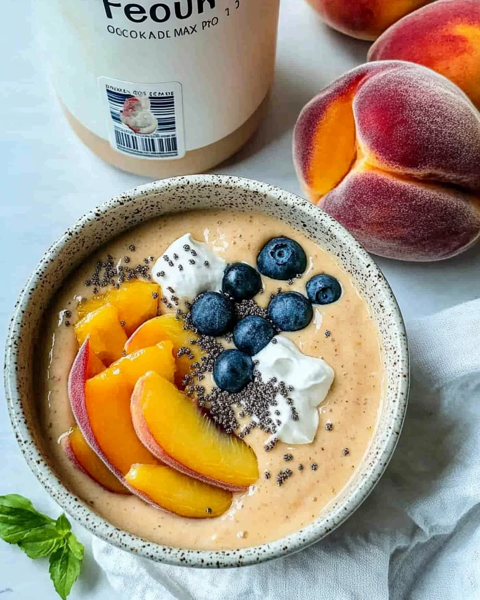 Peaches and Cream Smoothie Bowl