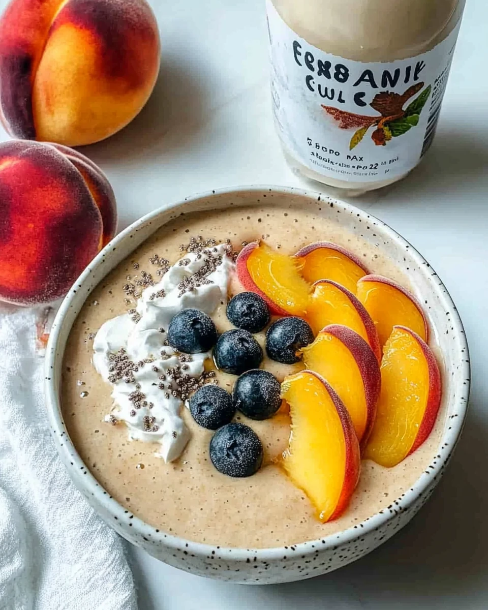 Peaches and Cream Smoothie Bowl