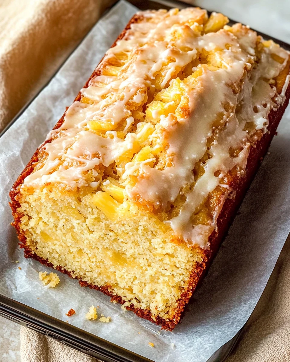 Pineapple Coconut Loaf Cake