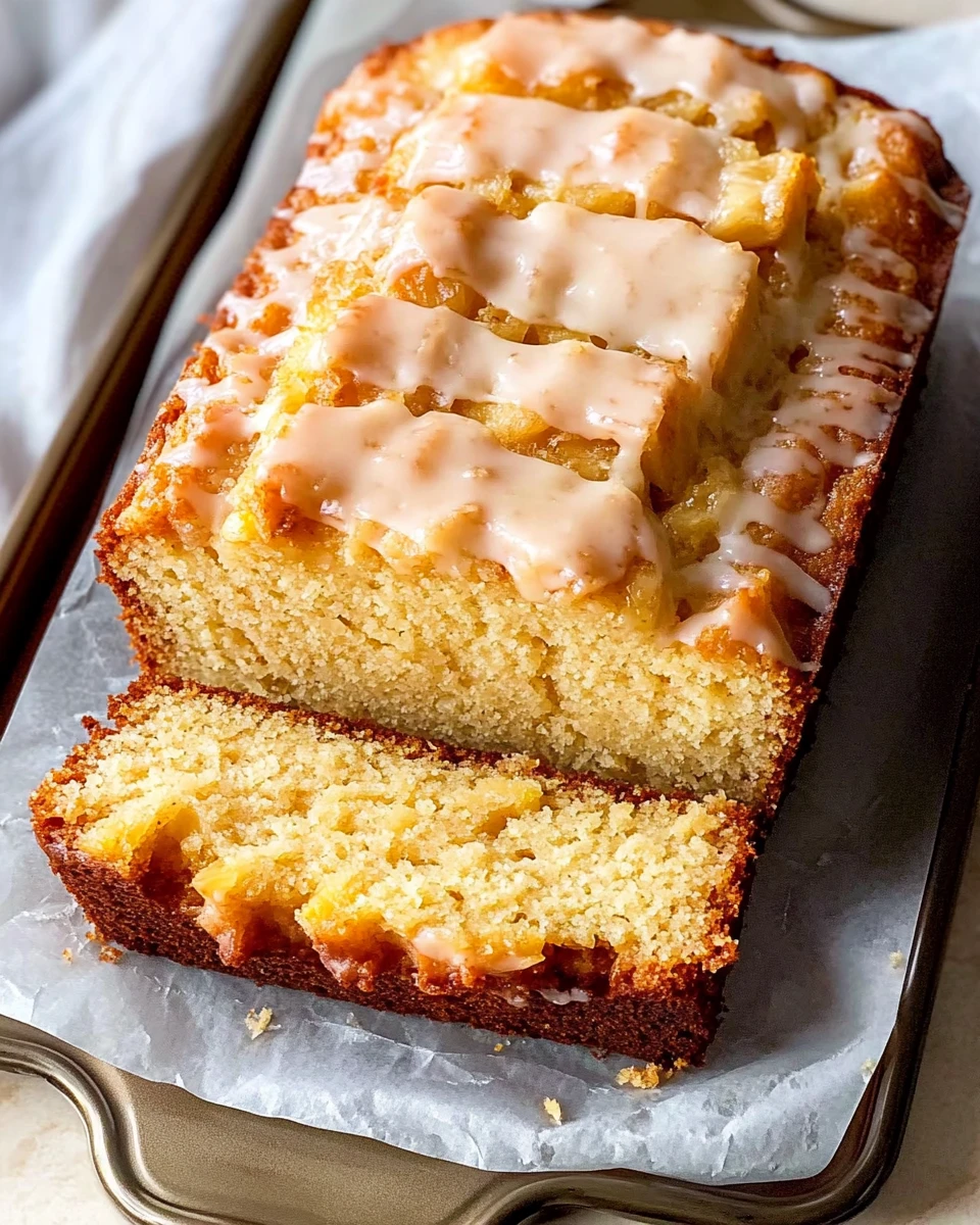 Pineapple Coconut Loaf Cake