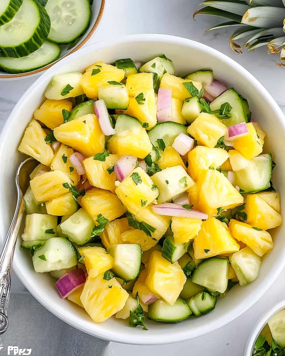 Pineapple Cucumber Salad