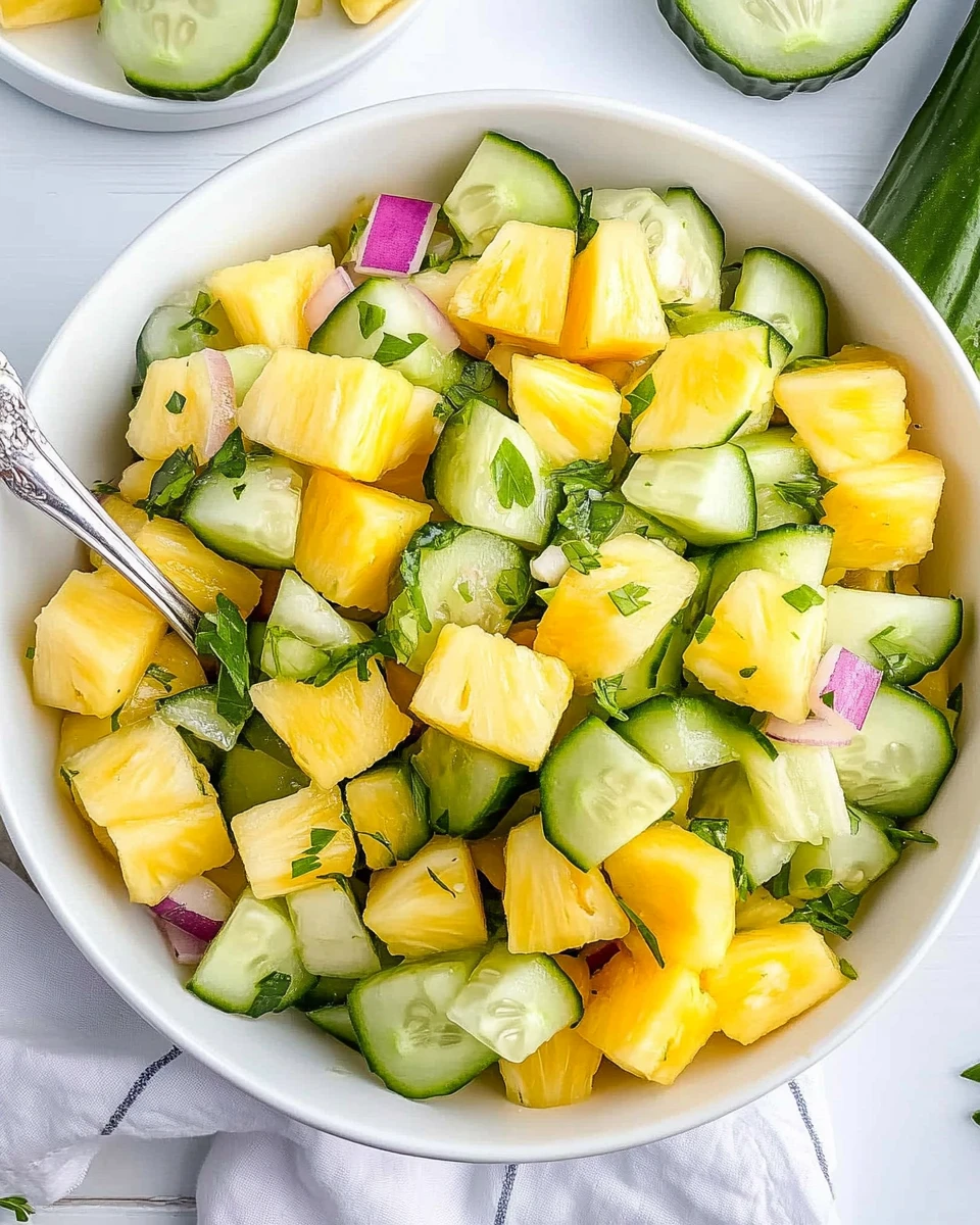 Pineapple Cucumber Salad