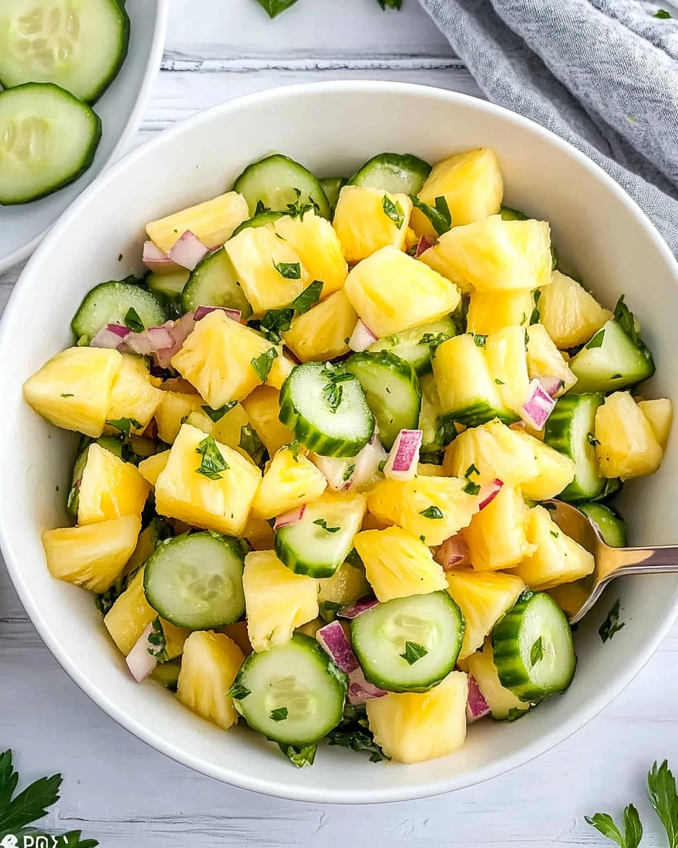 Pineapple Cucumber Salad