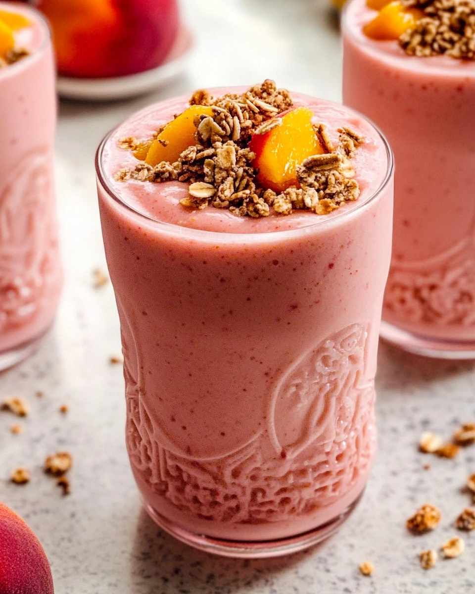 Pretty in Pink Peach Smoothie