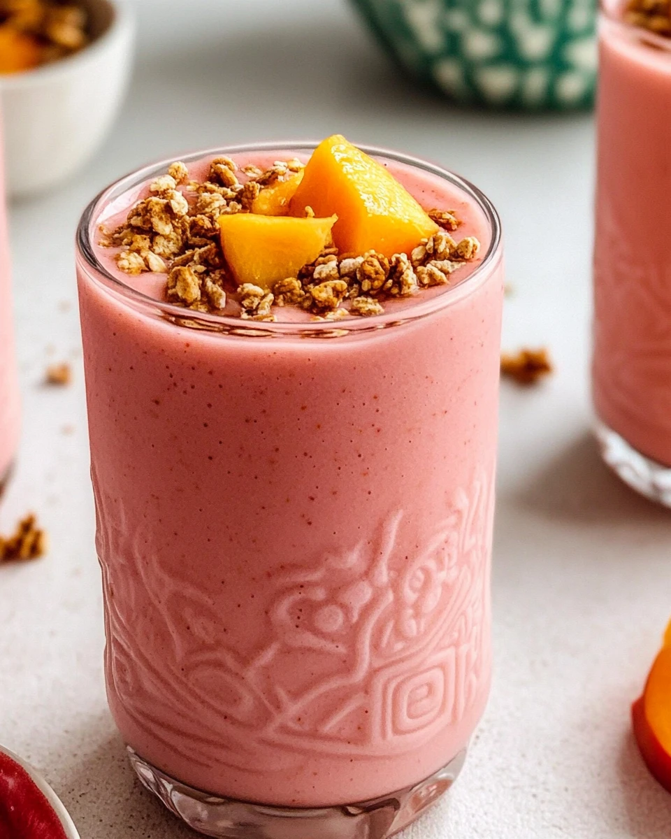 Pretty in Pink Peach Smoothie