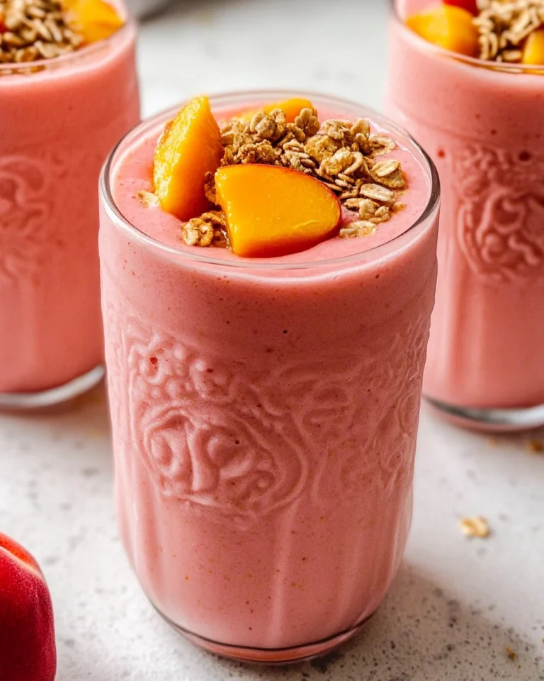 Pretty in Pink Peach Smoothie