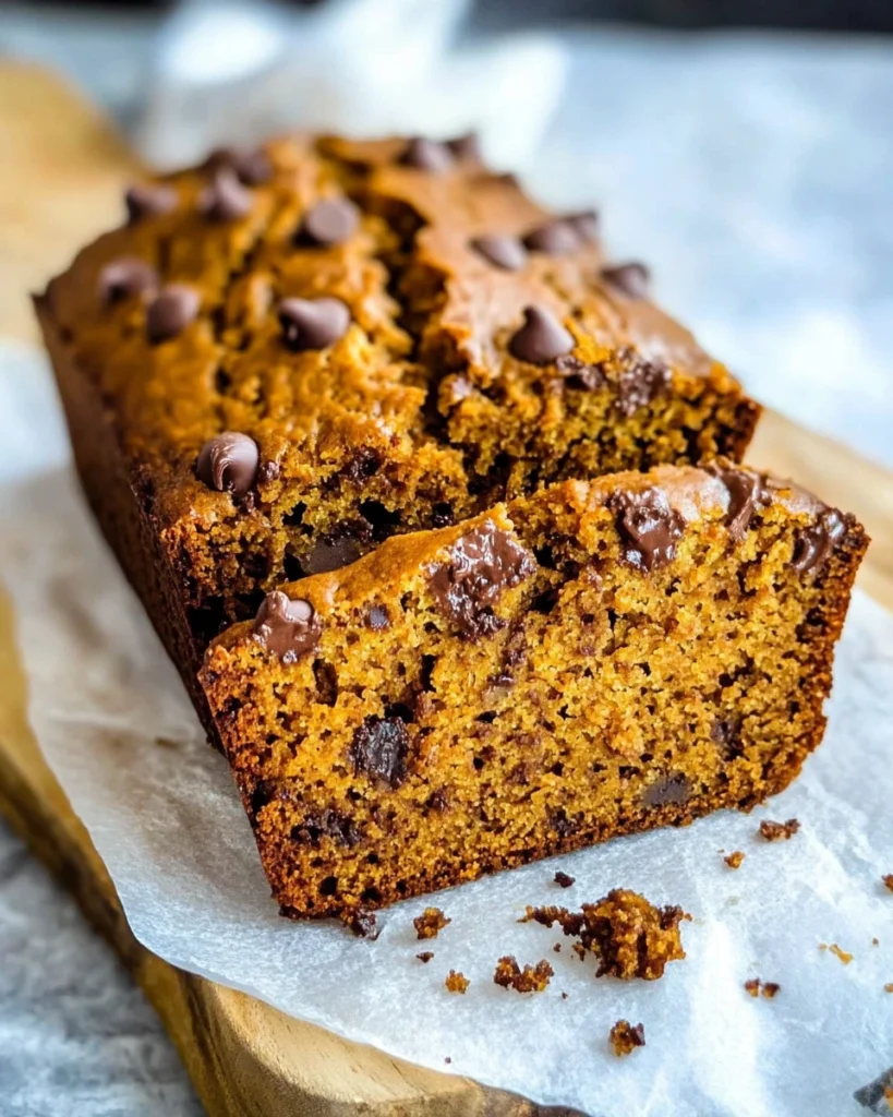 Pumpkin Chocolate Chip Bread