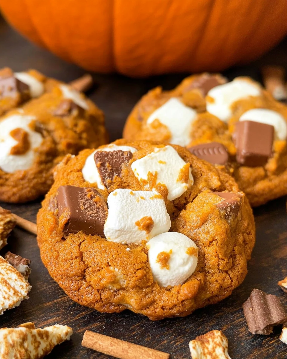 Pumpkin S’mores Cookies
