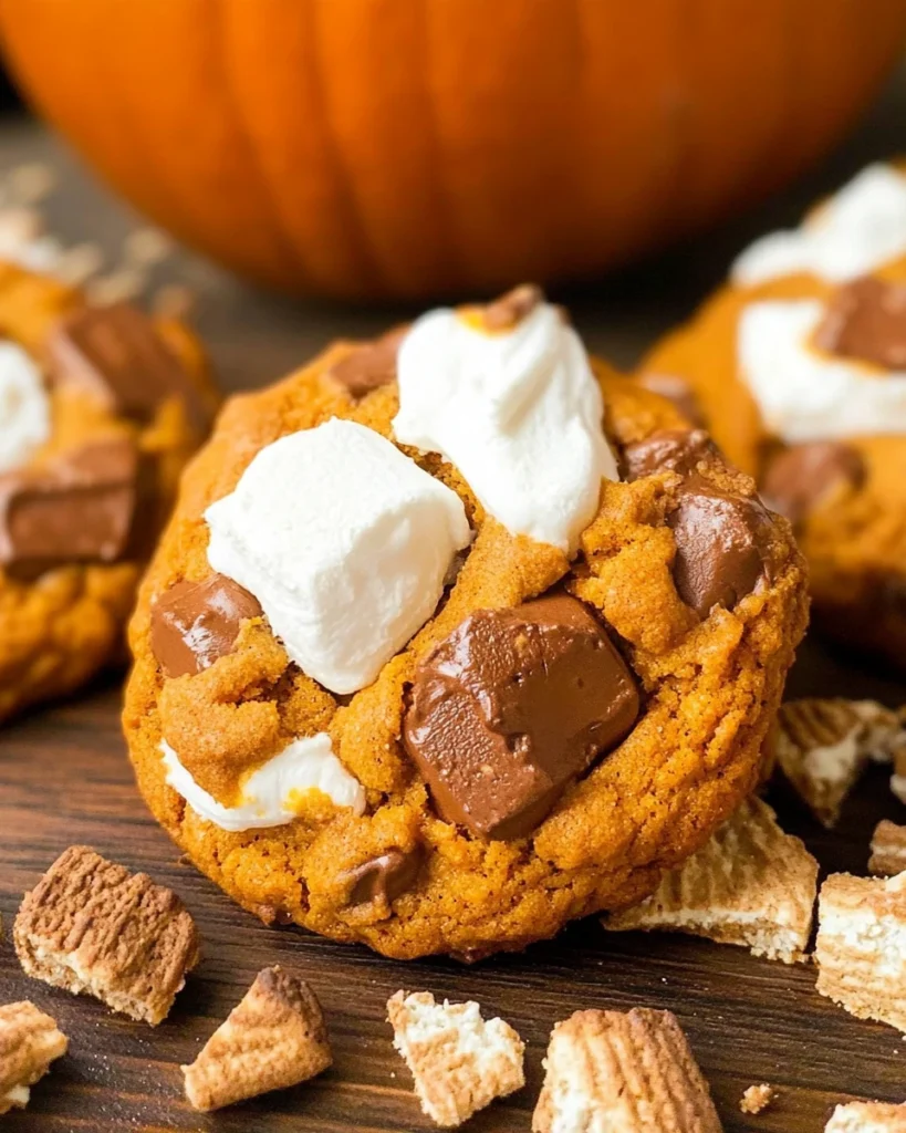 Pumpkin S’mores Cookies