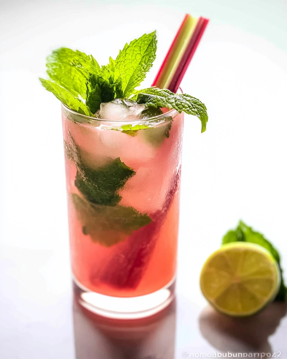 Rhubarb Mojito