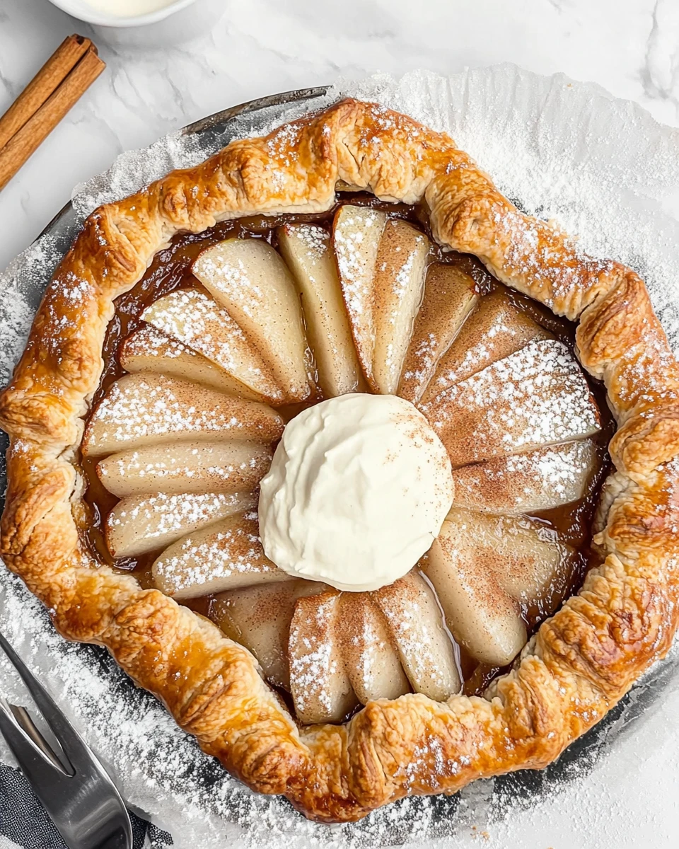 Rustic Spiced Pear Galette