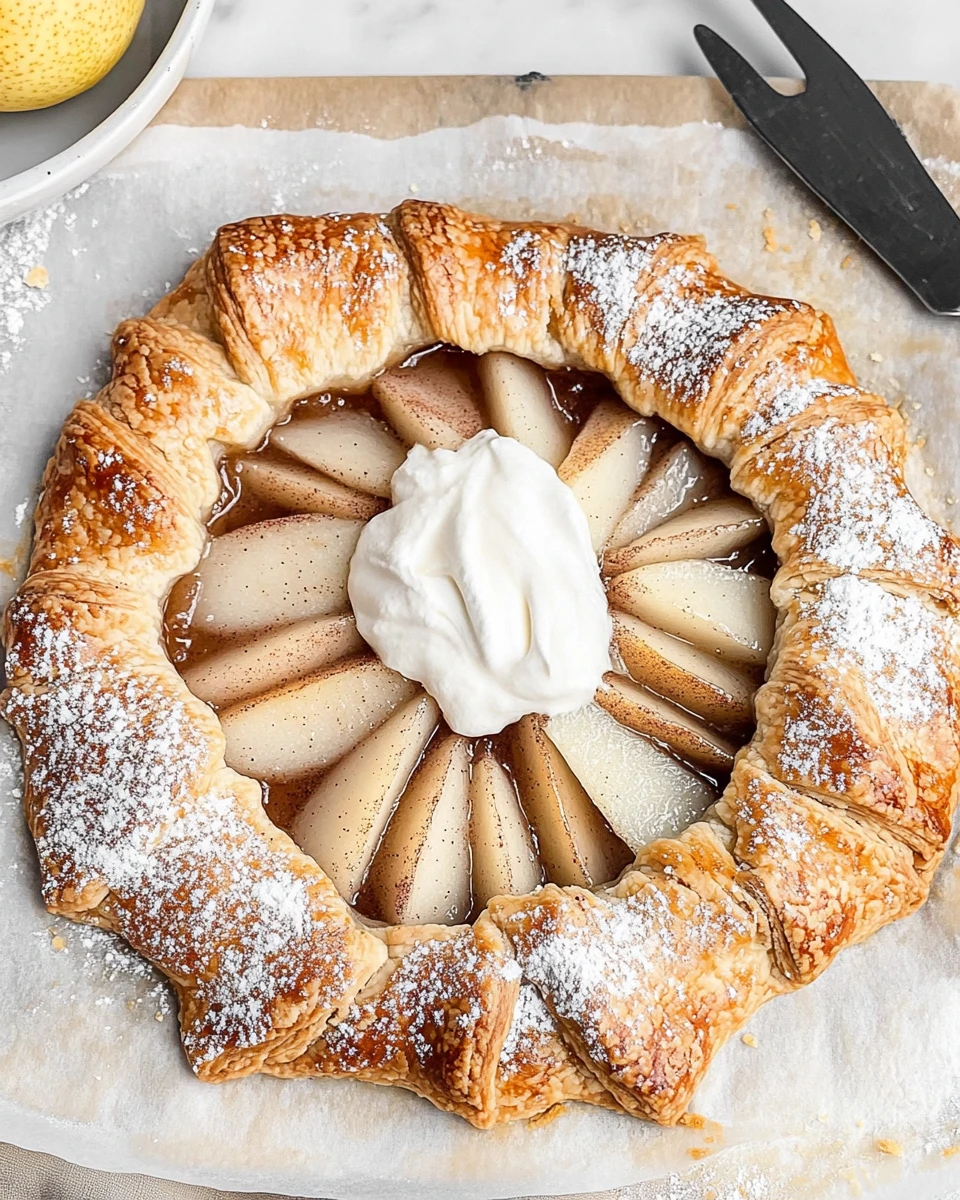 Rustic Spiced Pear Galette