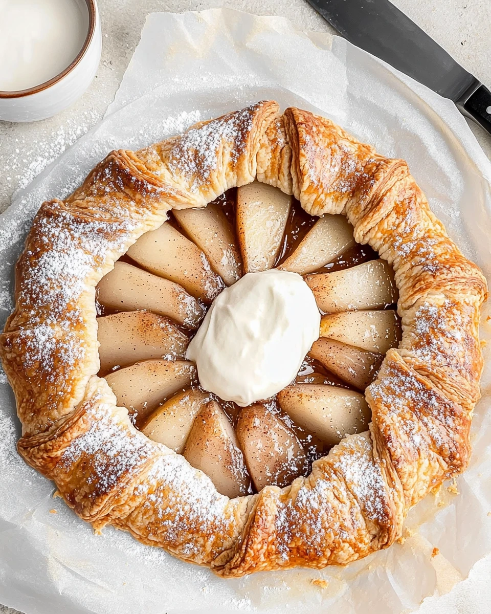 Rustic Spiced Pear Galette