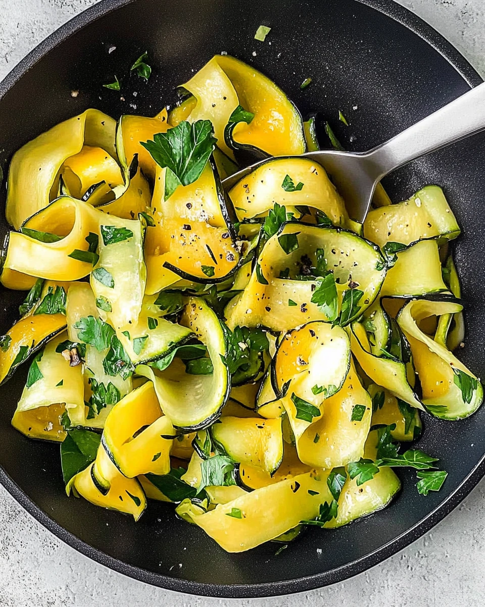 Sautéed Summer Squash and Zucchini Ribbons