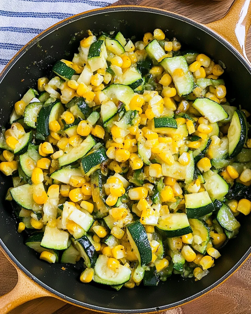 Sautéed Zucchini and Corn