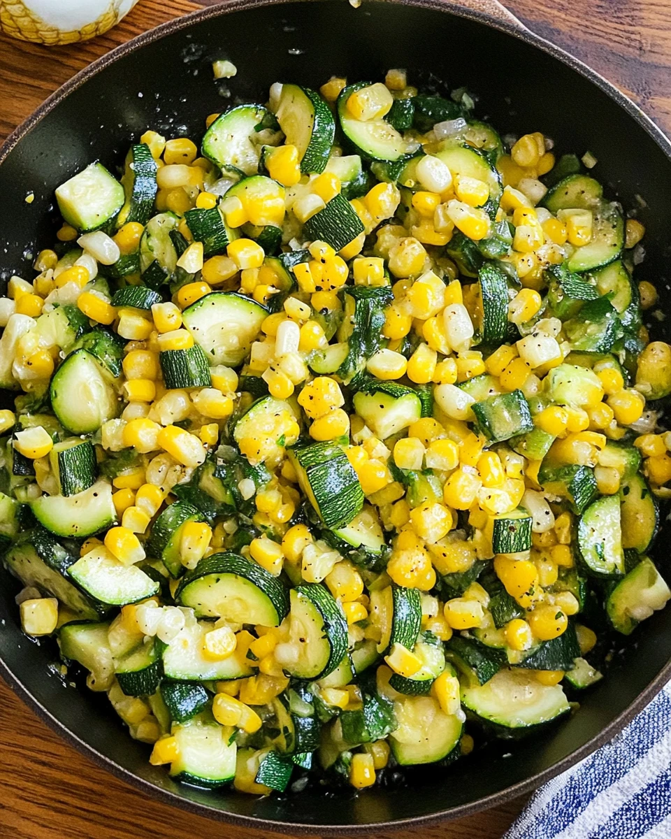 Sautéed Zucchini and Corn