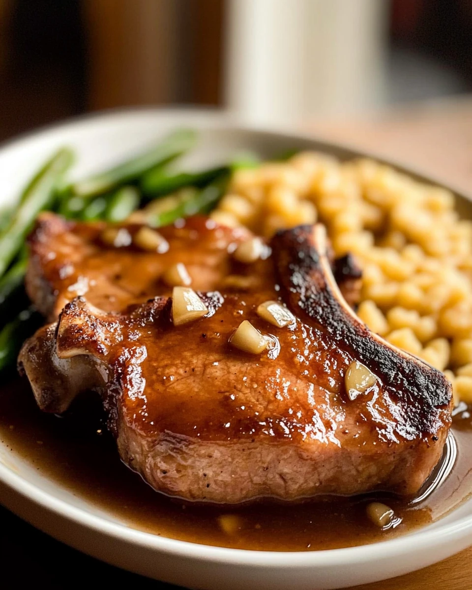 Slow Cooker Honey Garlic Pork Chops