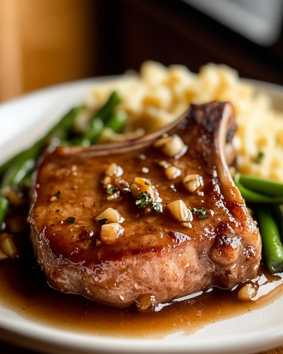 Slow Cooker Honey Garlic Pork Chops