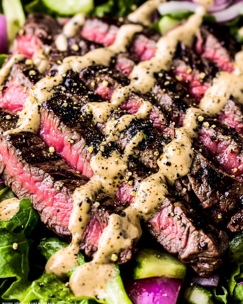 Steak Salad with Creamy Balsamic Vinaigrette